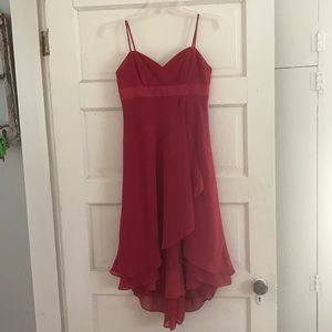 Wine colored bridesmaid dress
